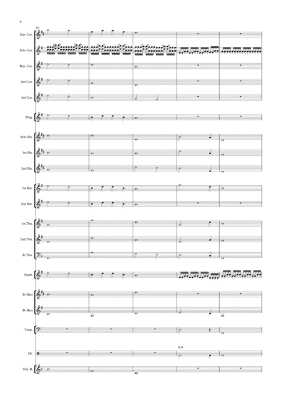 Venint a casa for brassband Brass Ensemble scores gallery preview page 6