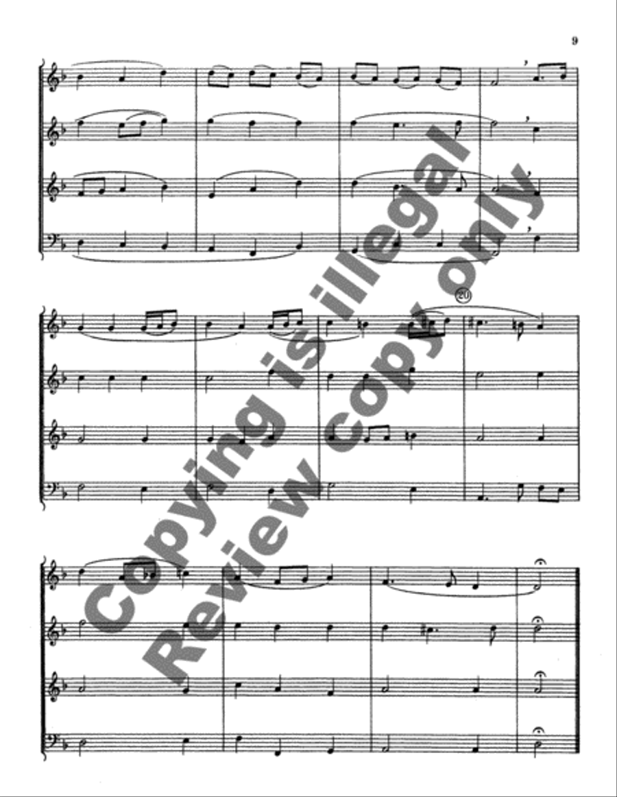 Ten Songs and Dances of the Playhouse 4-Part scores gallery preview page 14