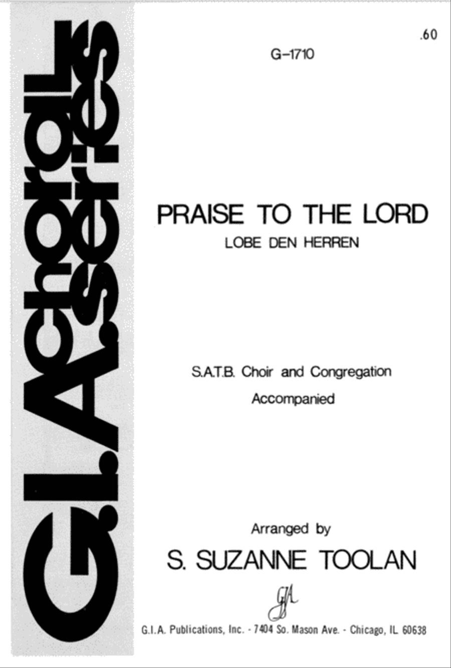 Praise to the Lord Praise to the Lord 4-Part scores gallery preview page 1