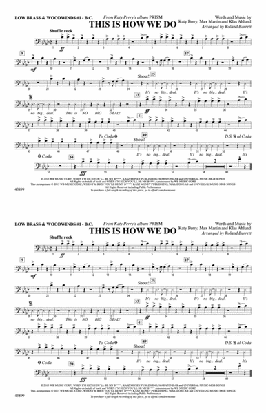 This Is How We Do: Low Brass & Woodwinds #1 - Bass Clef
