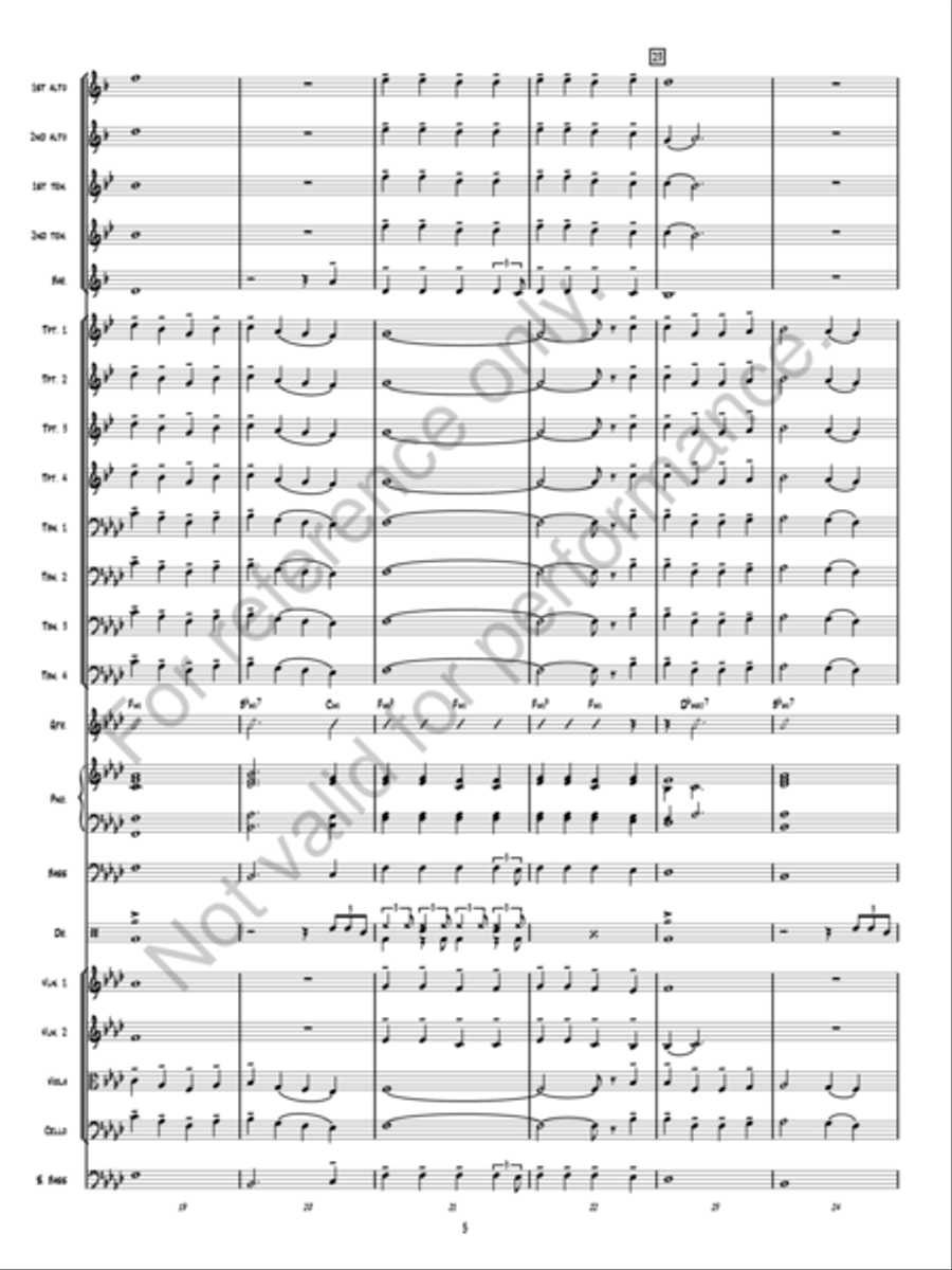 Christmas Fantasy Jazz Ensemble scores gallery preview page 5
