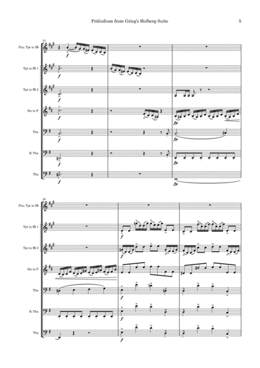 Praeludium from Grieg's Holberg Suite (Brass Septet)