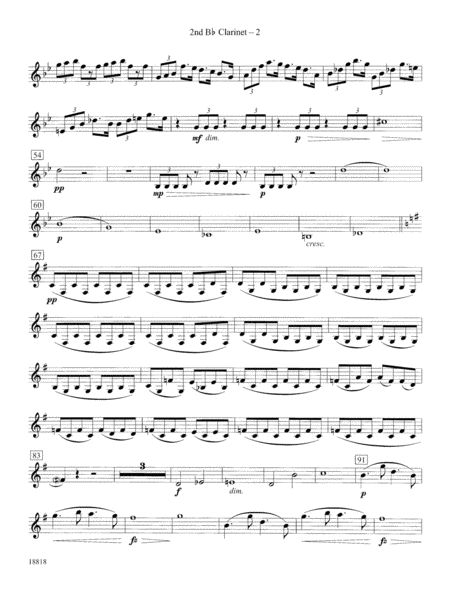 Symphony No. 9 "New World", Finale: 2nd B-flat Clarinet
