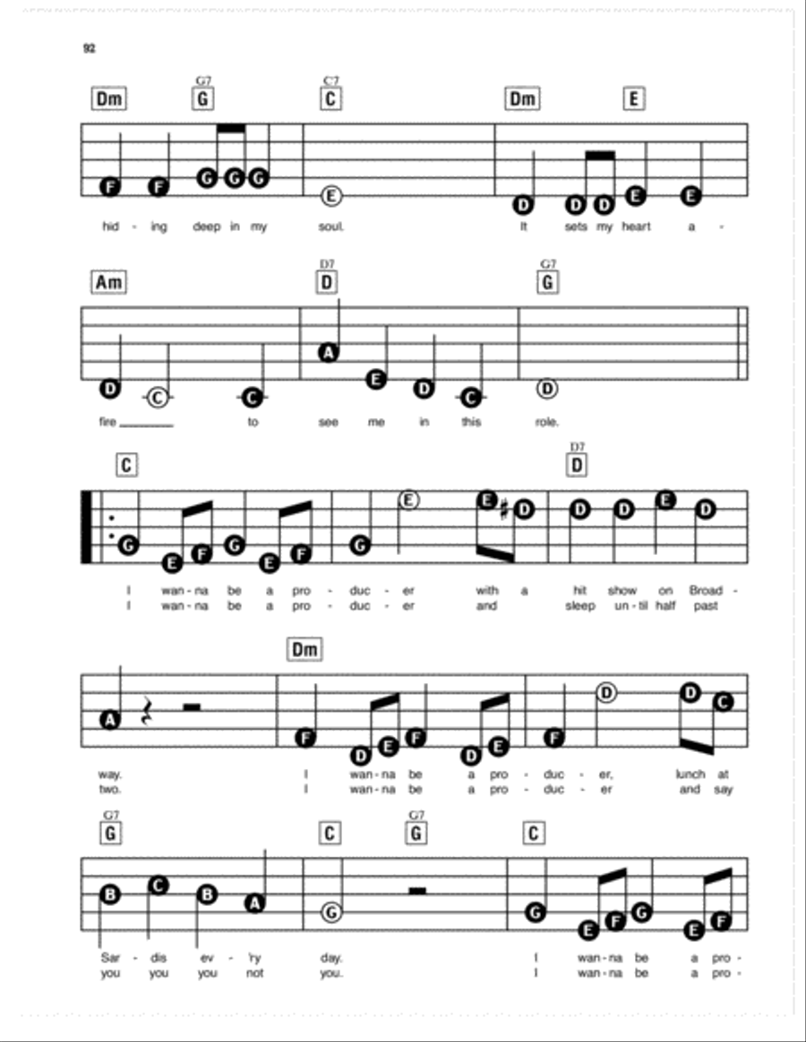 I Wanna Be A Producer (from The Producers) Electronic Keyboard scores gallery preview page 3