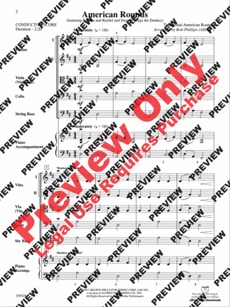American Rounds String Orchestra scores gallery preview page 3