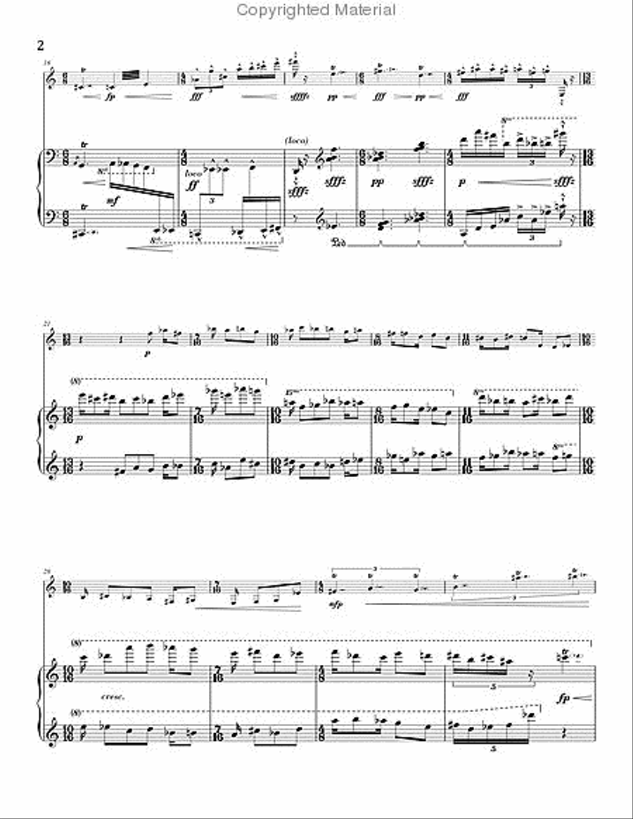 Tema y Variaciones Clarinet Solo scores gallery preview page 2