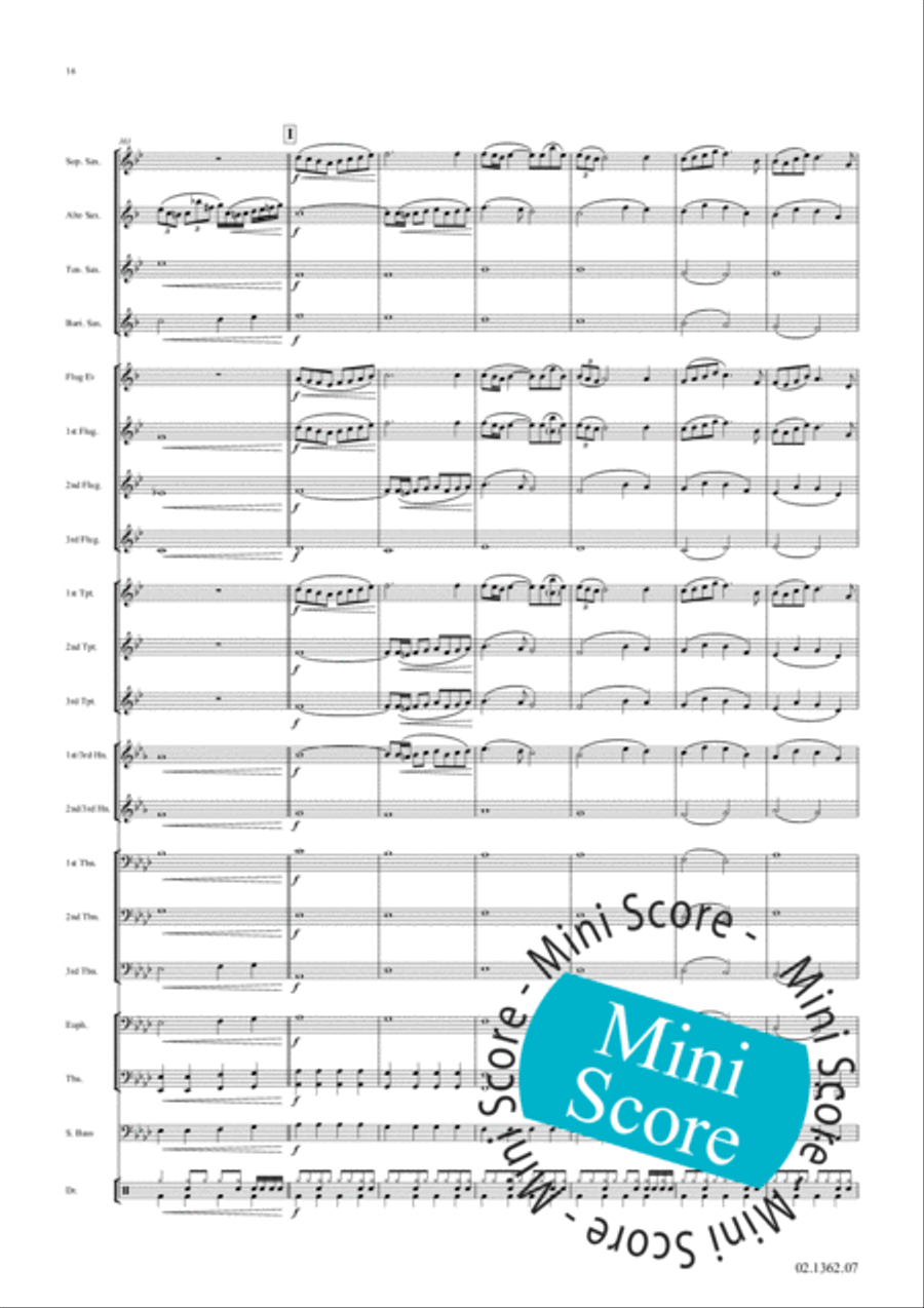 Fascinating Drums / Pavane In Blue Fanfare Band scores gallery preview page 22