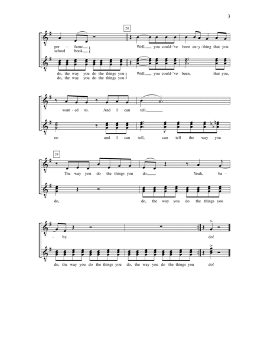 The Way You Do (The Things You Do) TTB scores gallery preview page 3