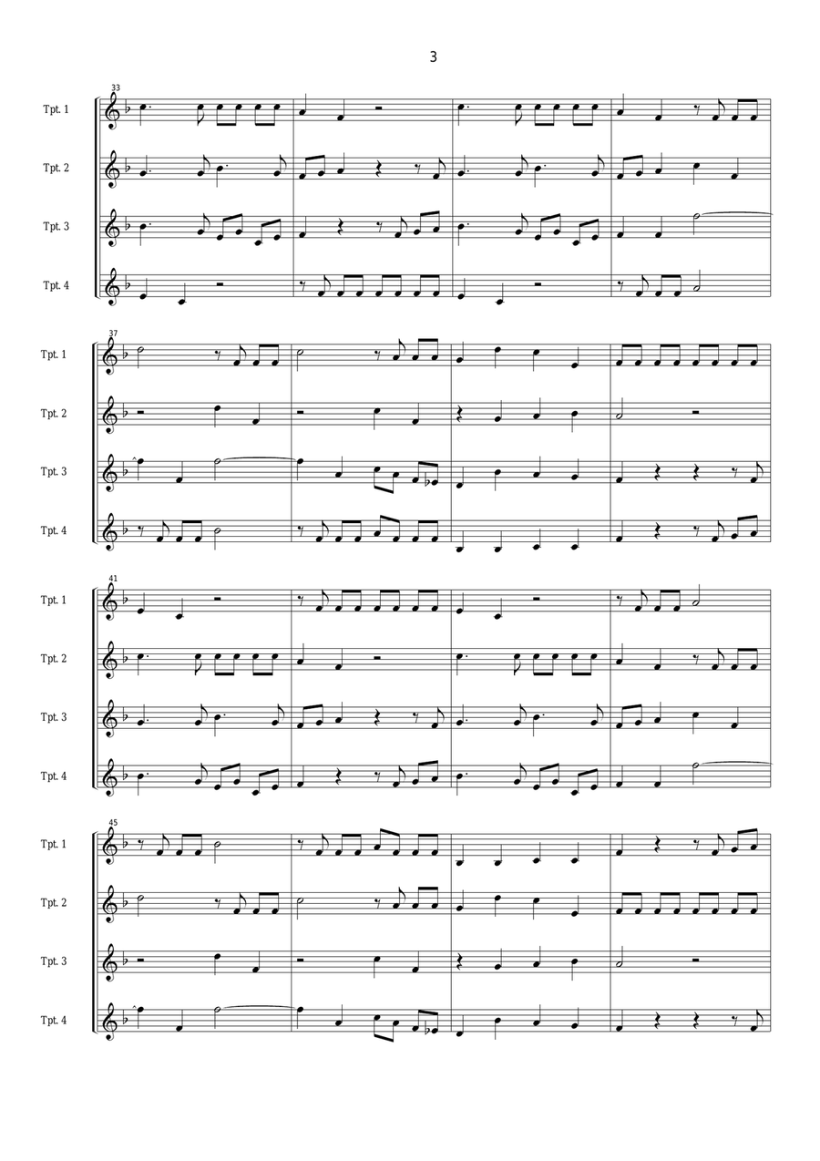 Brindis !!! Brass Quartet scores gallery preview page 3