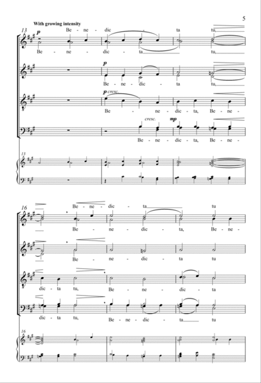 Ave Maria 4-Part scores gallery preview page 3