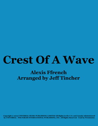 Book cover for Crest Of A Wave