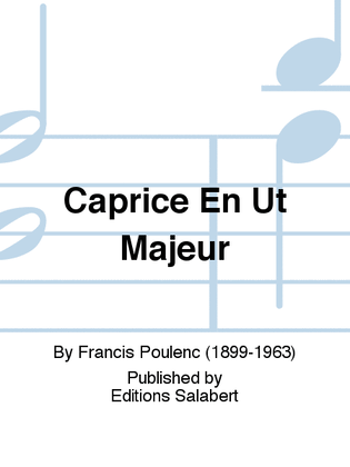 Book cover for Caprice En Ut Majeur