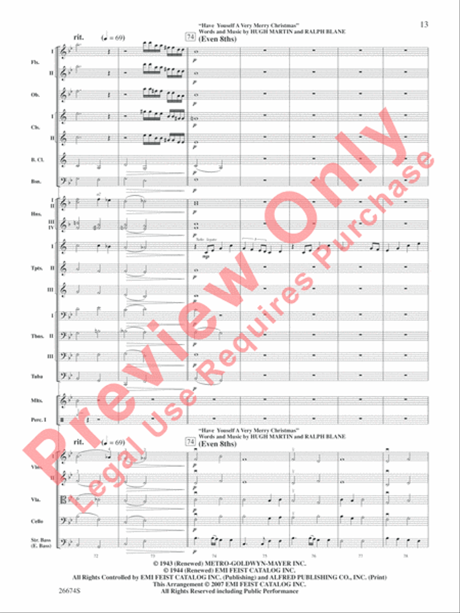 There's Christmas in the Air Full Orchestra scores gallery preview page 14