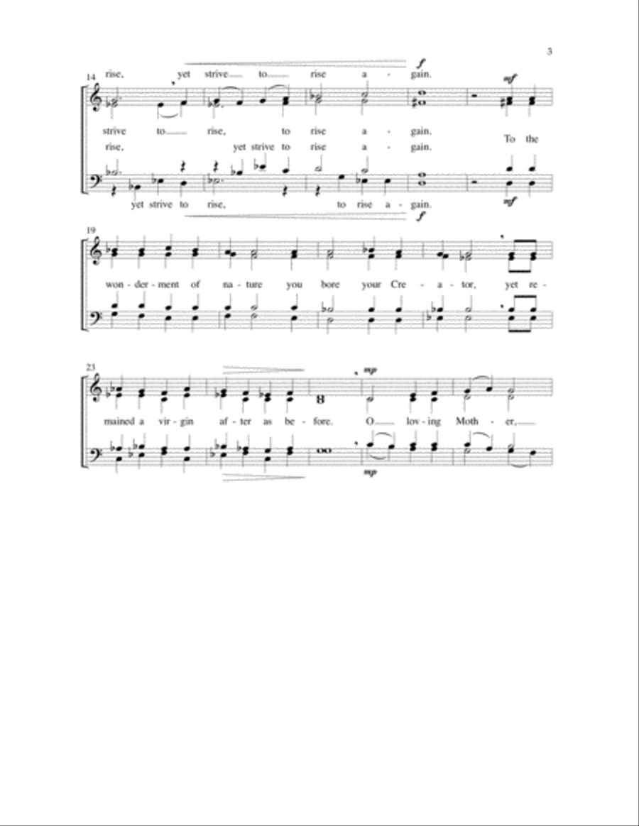 O Loving Mother O Loving Mother 4-Part scores gallery preview page 3