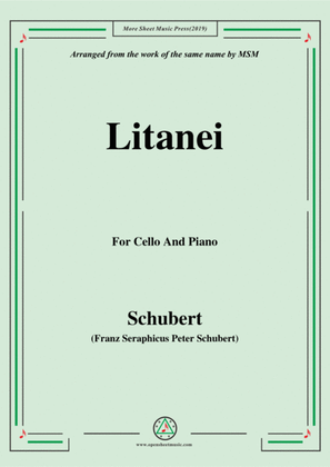 Schubert-Litanei,for Cello and Piano