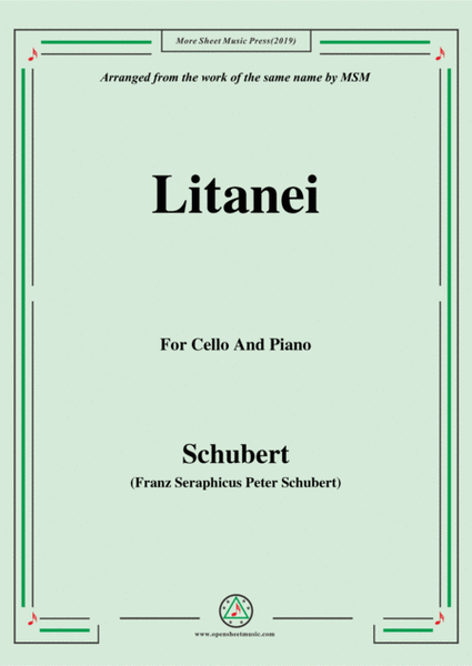 Schubert-Litanei,for Cello and Piano image number null