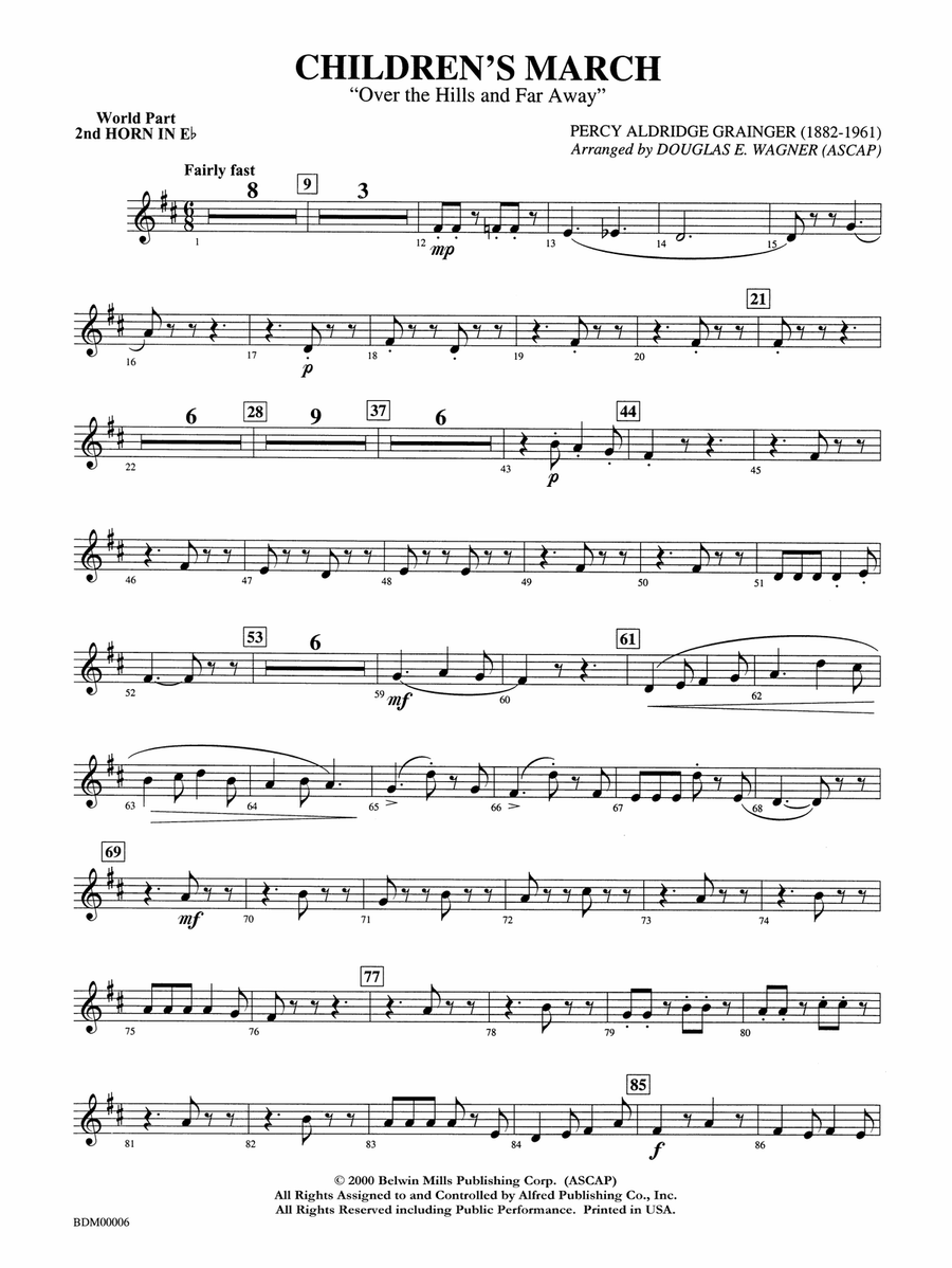 Children's March: WP 2nd Horn in E-flat
