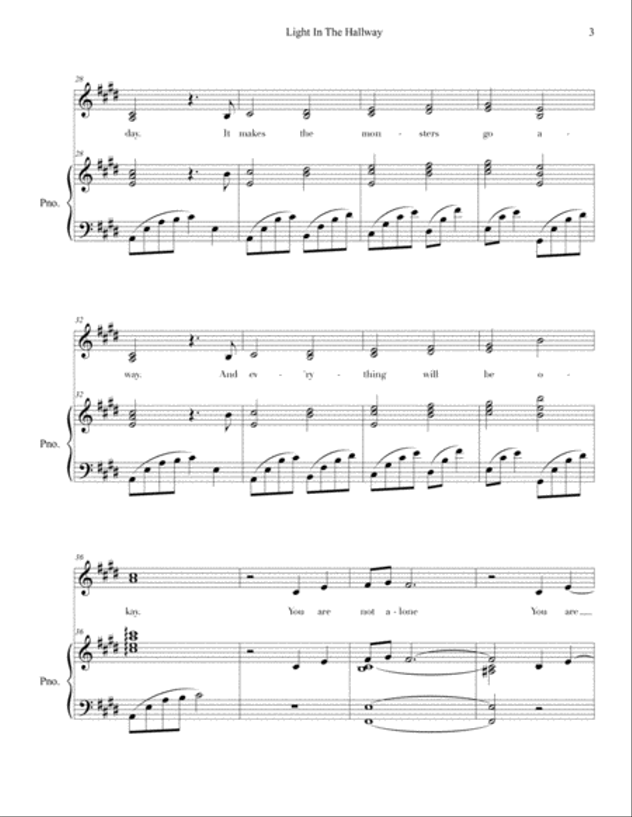 Light In The Hallway Light In The Hallway Small Ensemble scores gallery preview page 3