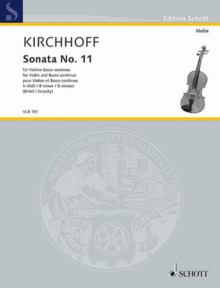 Book cover for Sonata No. 11 B Minor Violin And Basso Continuo