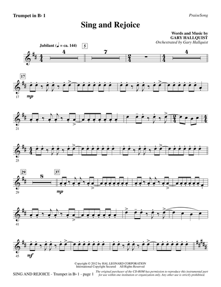 Sing and Rejoice - Bb Trumpet 1