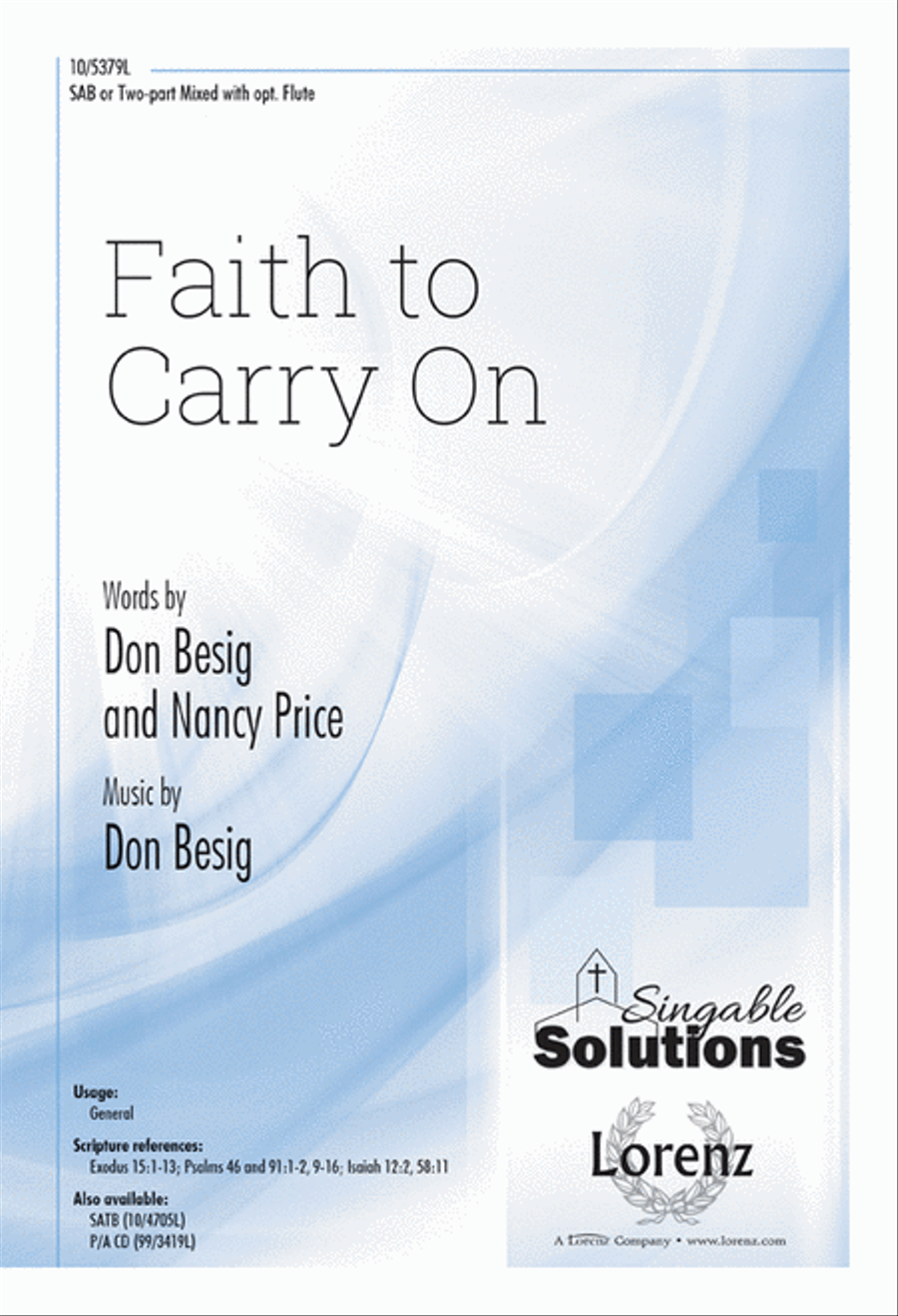 Faith to Carry On 3-Part scores gallery preview page 1