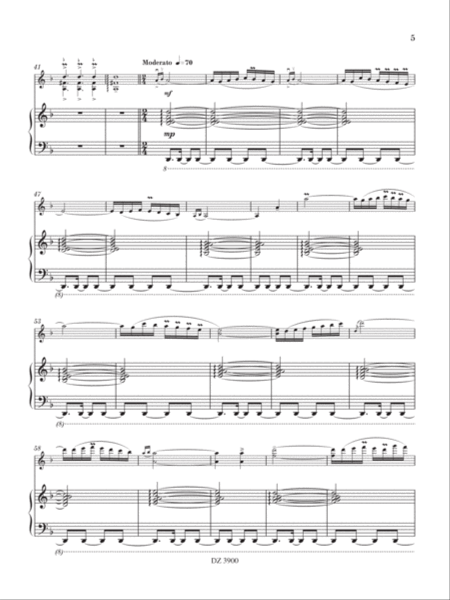 Dans les Jardins de Fakhr Al-Din Piano Accompaniment scores gallery preview page 6