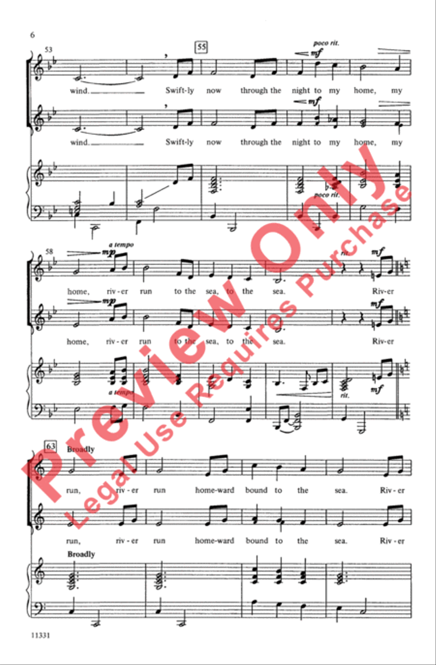 River Run 2-Part scores gallery preview page 6