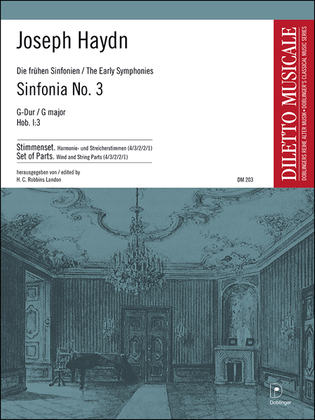 Book cover for Sinfonia Nr. 3 G-Dur