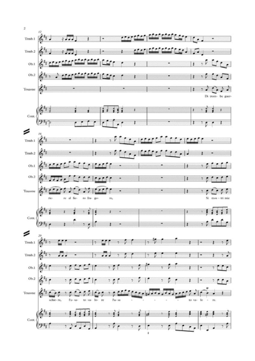 "Di Trombe Guerriere" from "Il Teuzzone" RV 736 - Score Only