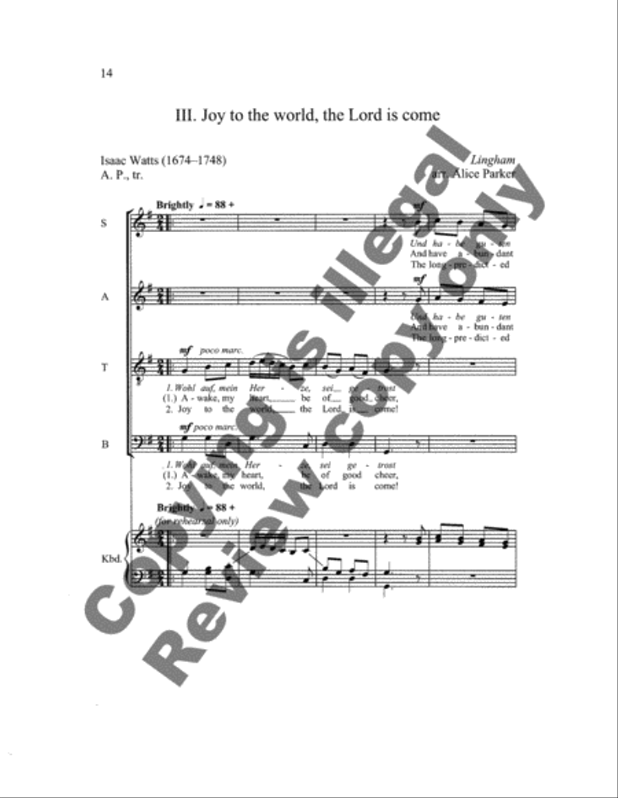 Shepherds and Angels 4-Part scores gallery preview page 6