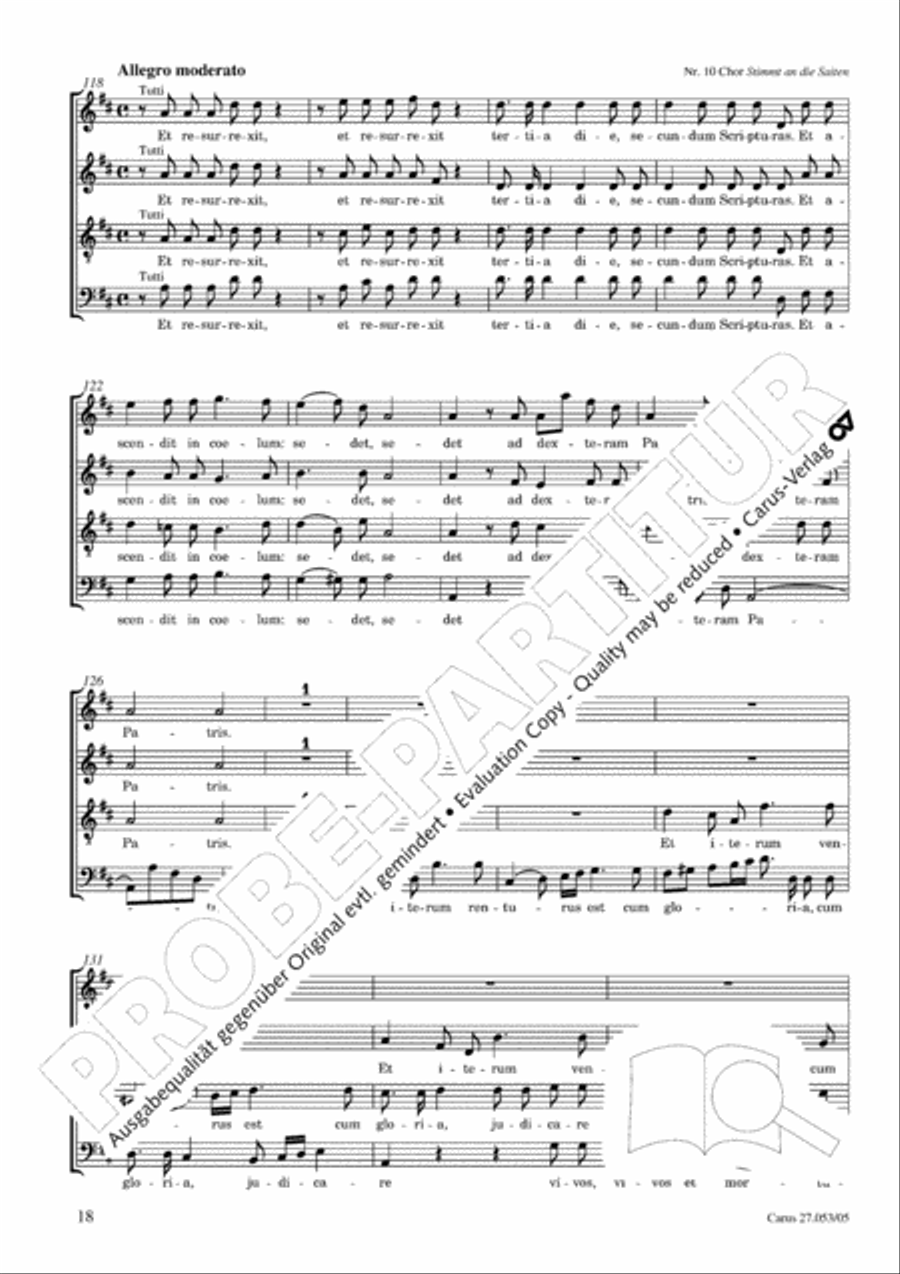 Creation Mass in A-major after Joseph Haydn (Schopfungsmesse in A nach Joseph Haydn) 4-Part scores gallery preview page 19