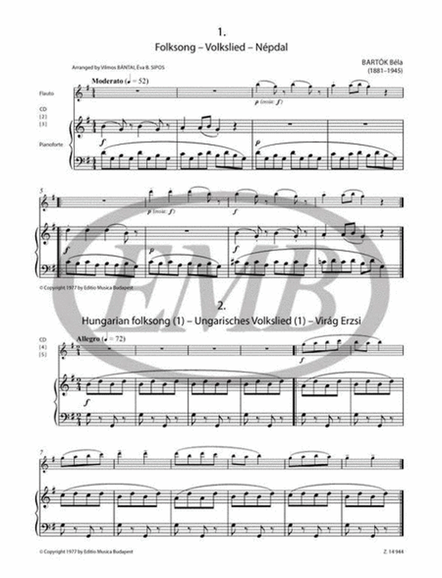 13 Easy Pieces for Flute and Piano