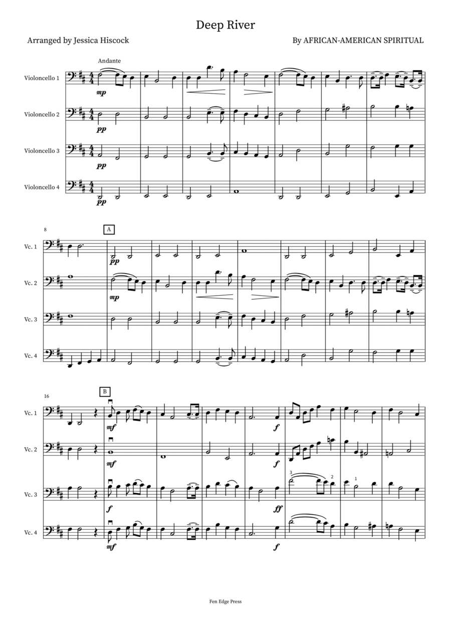 Deep River Sacred scores gallery preview page 1