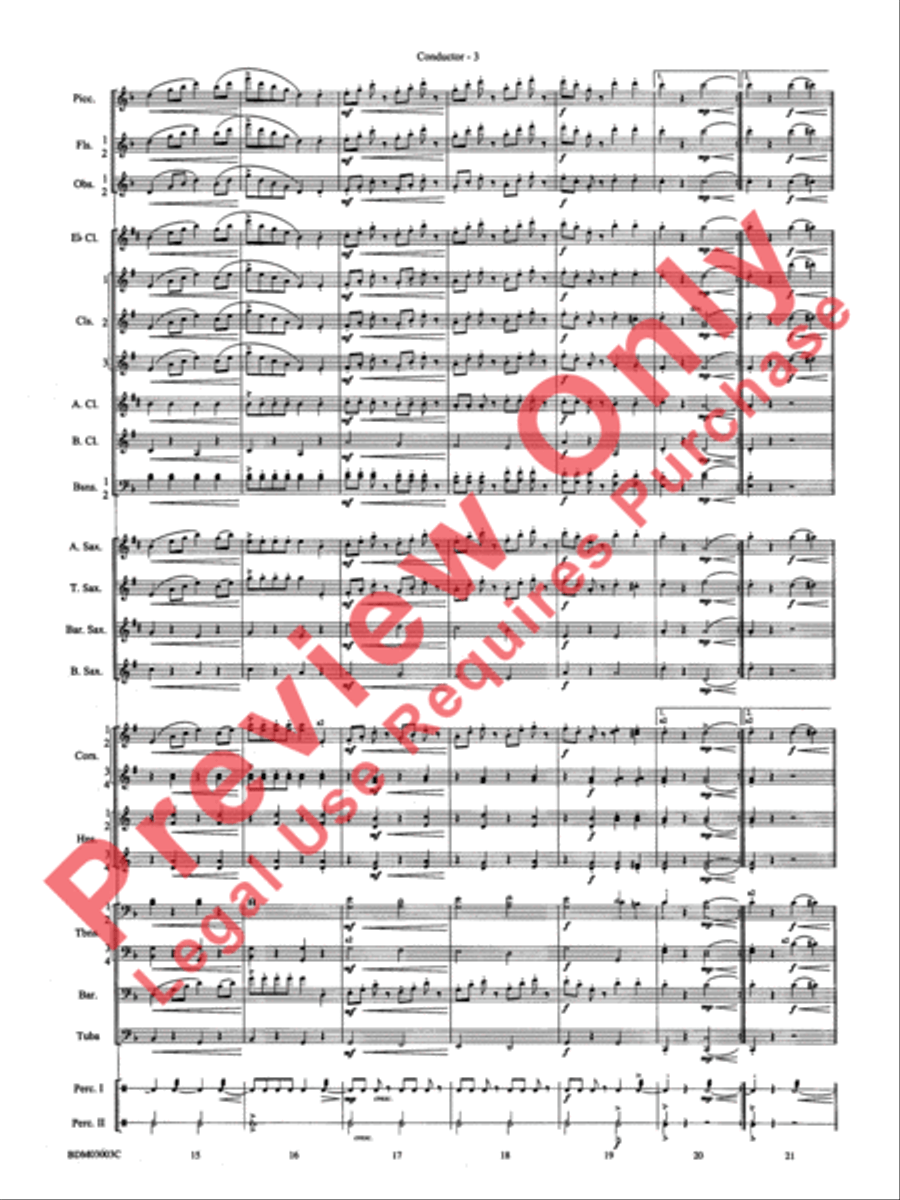 The Pride of the Wolverines Concert Band scores gallery preview page 5