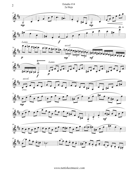 Etude #14 (Joropo), for Solo Clarinet image number null
