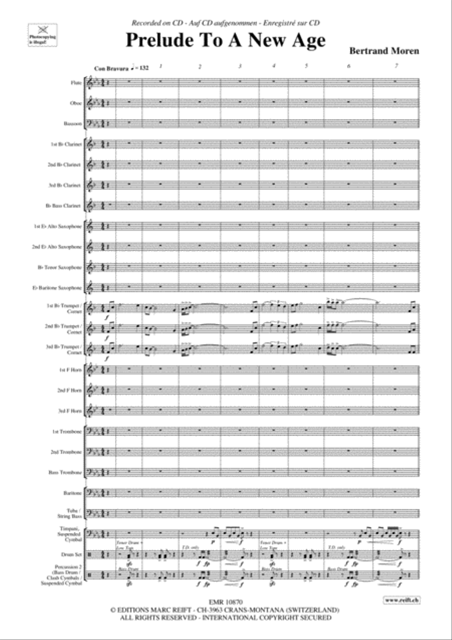 Prelude To A New Age Concert Band scores gallery preview page 4