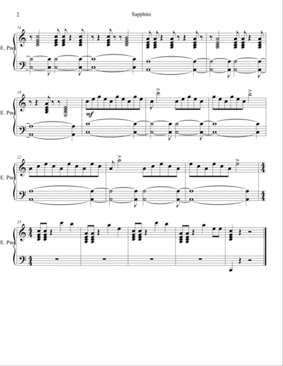 Sapphire (Parts) Percussion Ensemble scores gallery preview page 5
