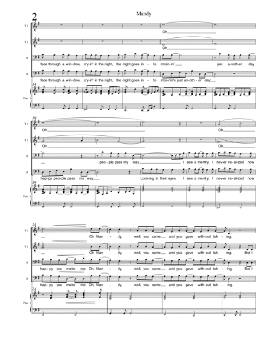 Mandy Mandy TTBB scores gallery preview page 2