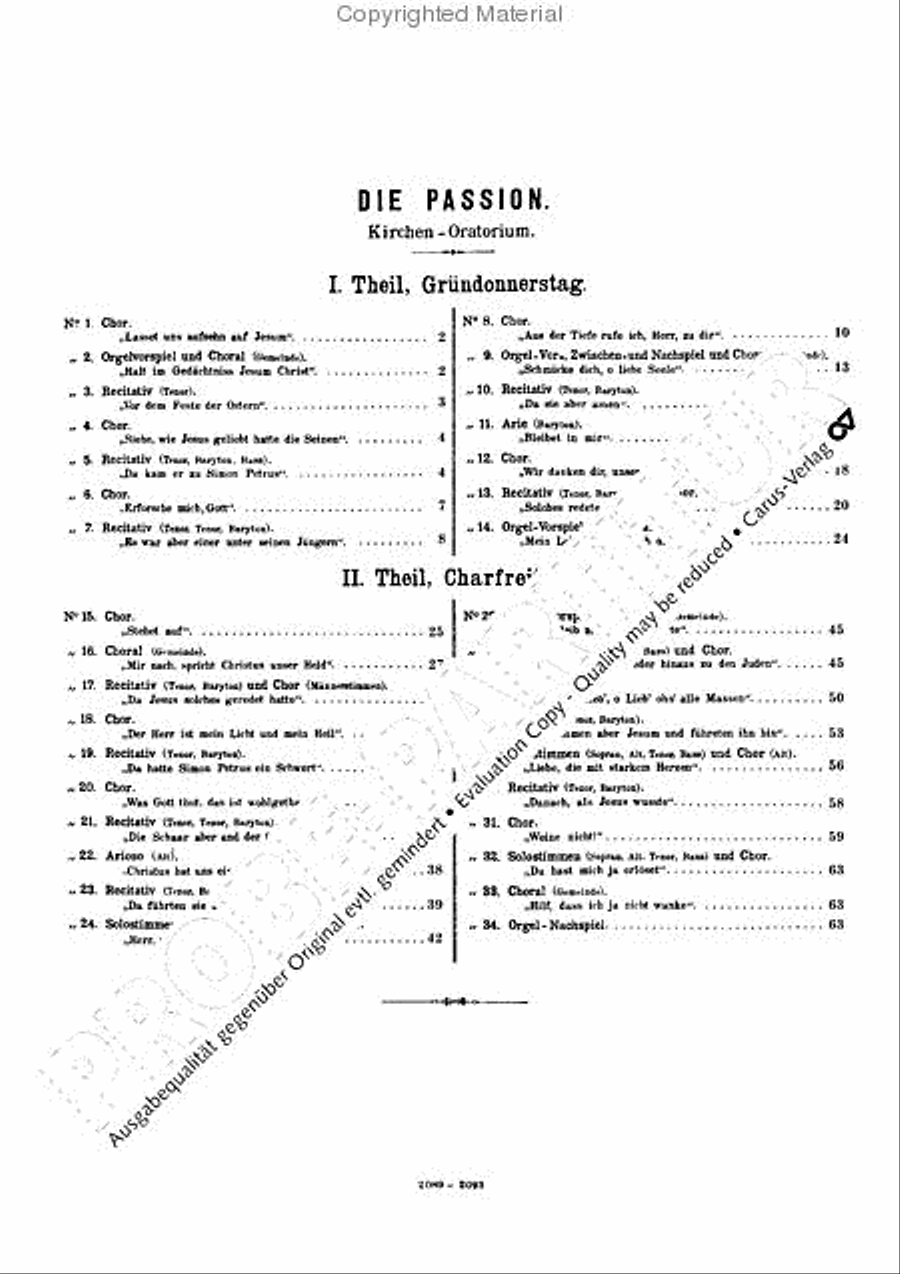 Die Passion Harmonium scores gallery preview page 67