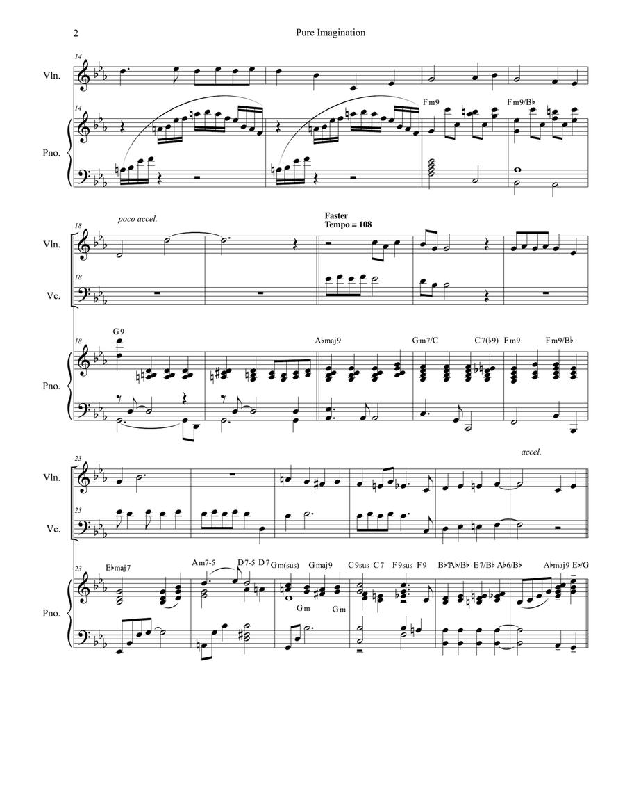 Pure Imagination Piano Trio scores gallery preview page 2