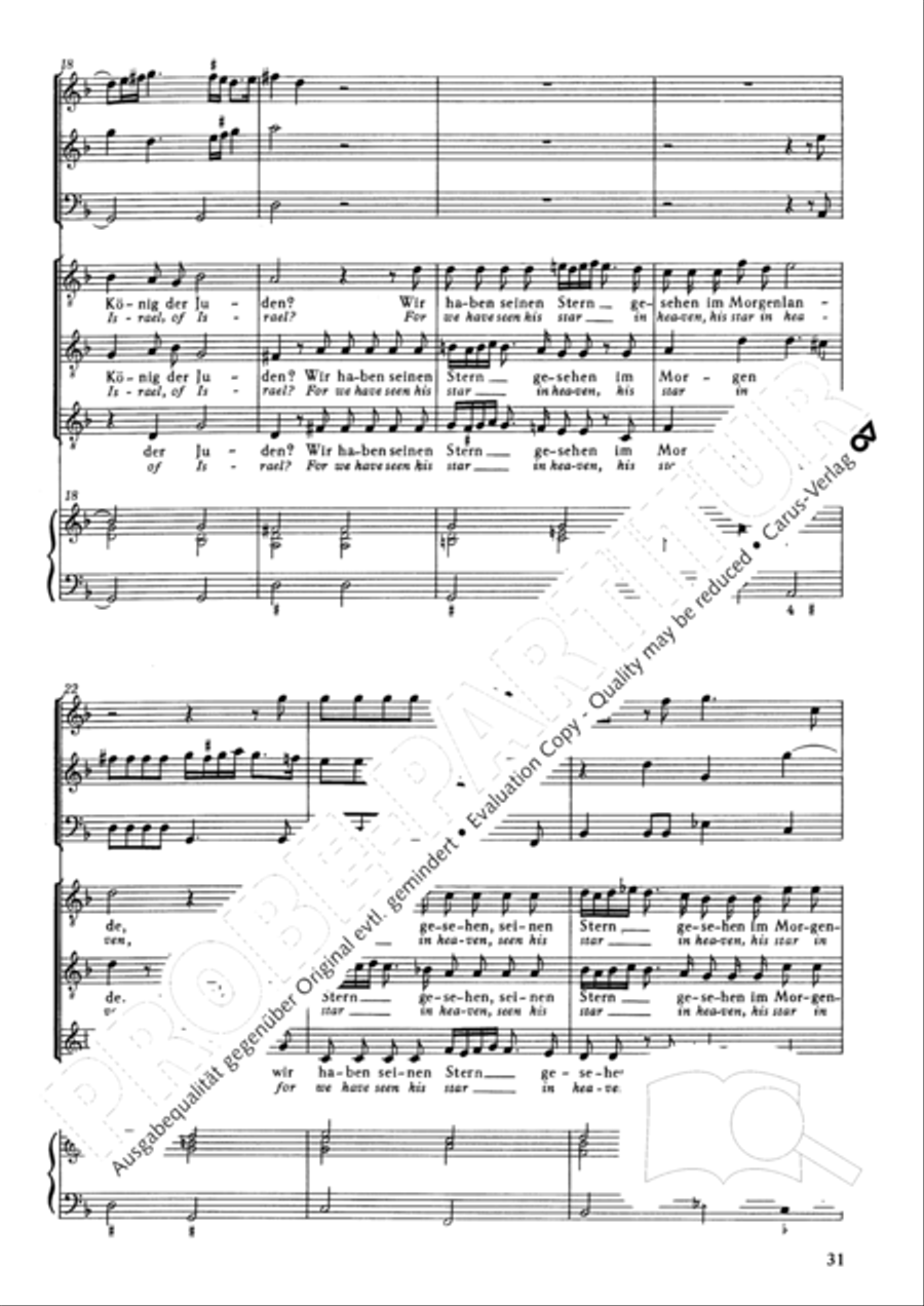 Christmas History (Weihnachts-Historie, SWV 435) Score scores gallery preview page 32
