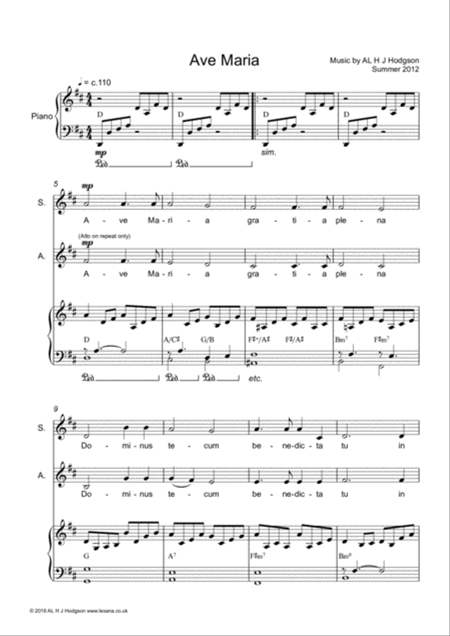Ave Maria Ave Maria SA scores gallery preview page 3