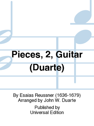 Book cover for Pieces, 2, Guitar (Duarte)