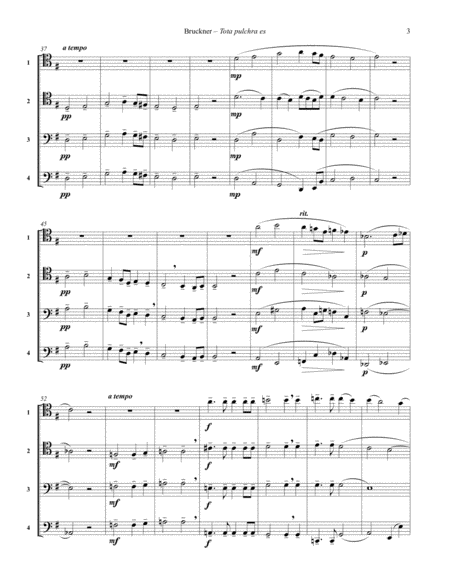 Motet - Tota pulchra es - for Trombone Quartet