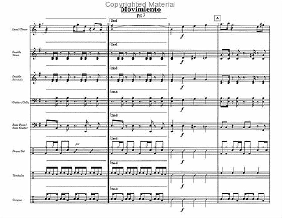 Movimiento Steel Drum Band scores gallery preview page 4