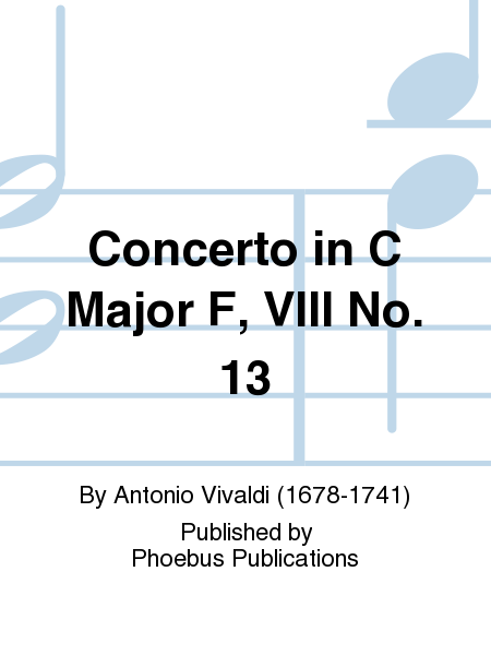 Concerto in C Major F, VIII No. 13