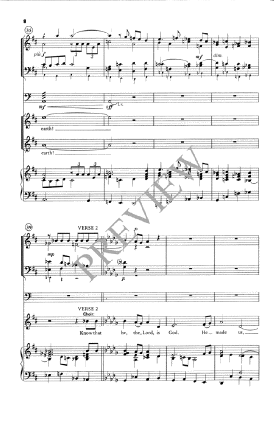 How Great Is Your Name 4-Part scores gallery preview page 9