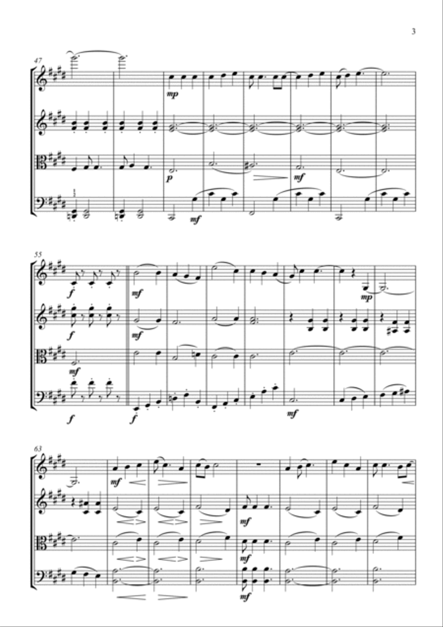 She's Leaving Home String Quartet scores gallery preview page 3