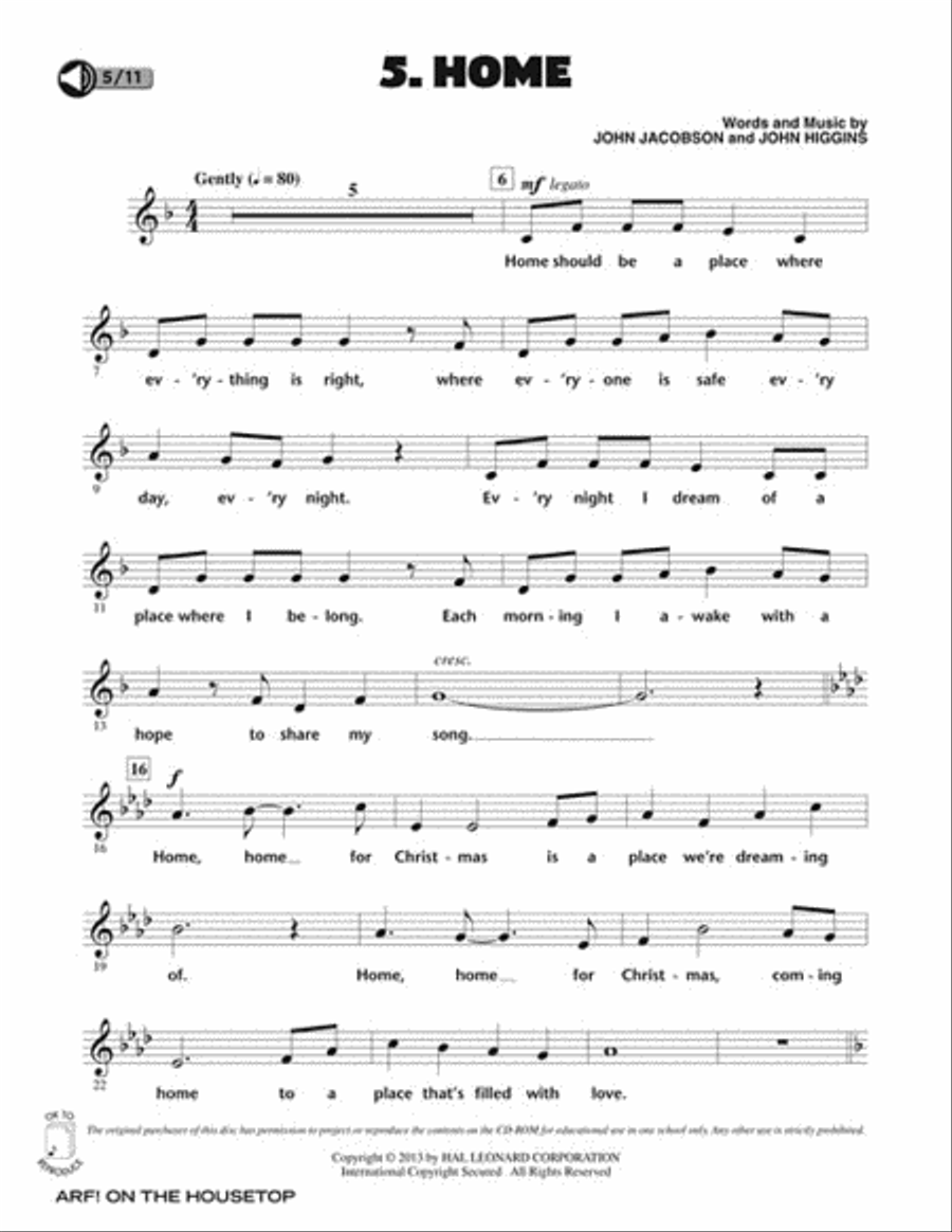 Arf! On The Housetop Arf! On The Housetop Choir scores gallery preview page 6