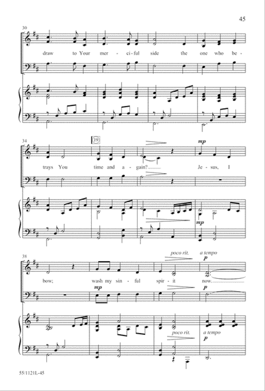 Touched by the Christ Touched by the Christ 3-Part scores gallery preview page 46